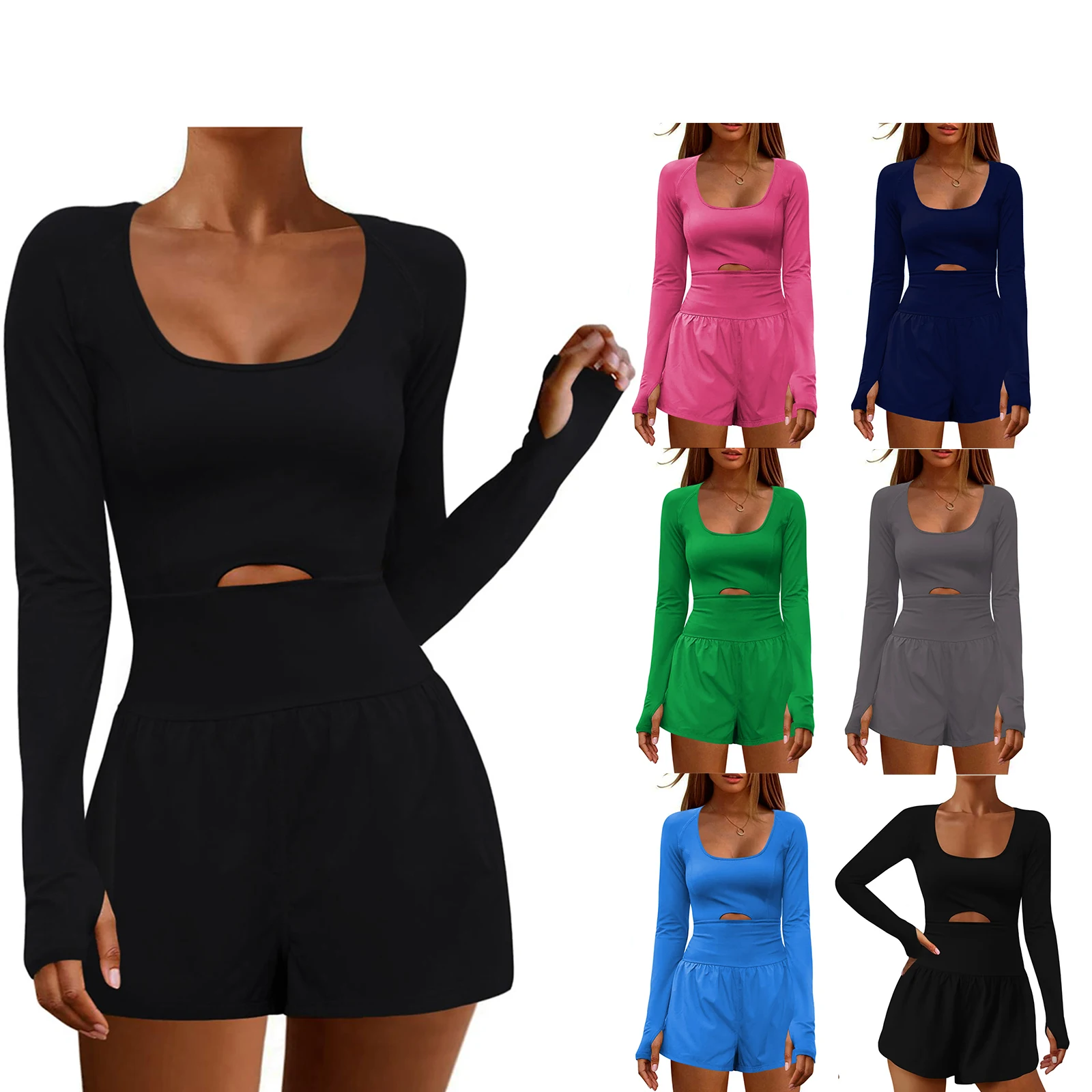 

Women Athletic Shorts Jumpsuit Rompers Cami Sleeveless Cross Cutout Backless Workout Yoga Gym Overall Shorts Skort Romper