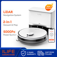 ILIFE A30 PRO 5000Pa Suction, Robot Vacuum and Mop Combo, Self empting, 60 day capacity, App/remote , 180 minute running time