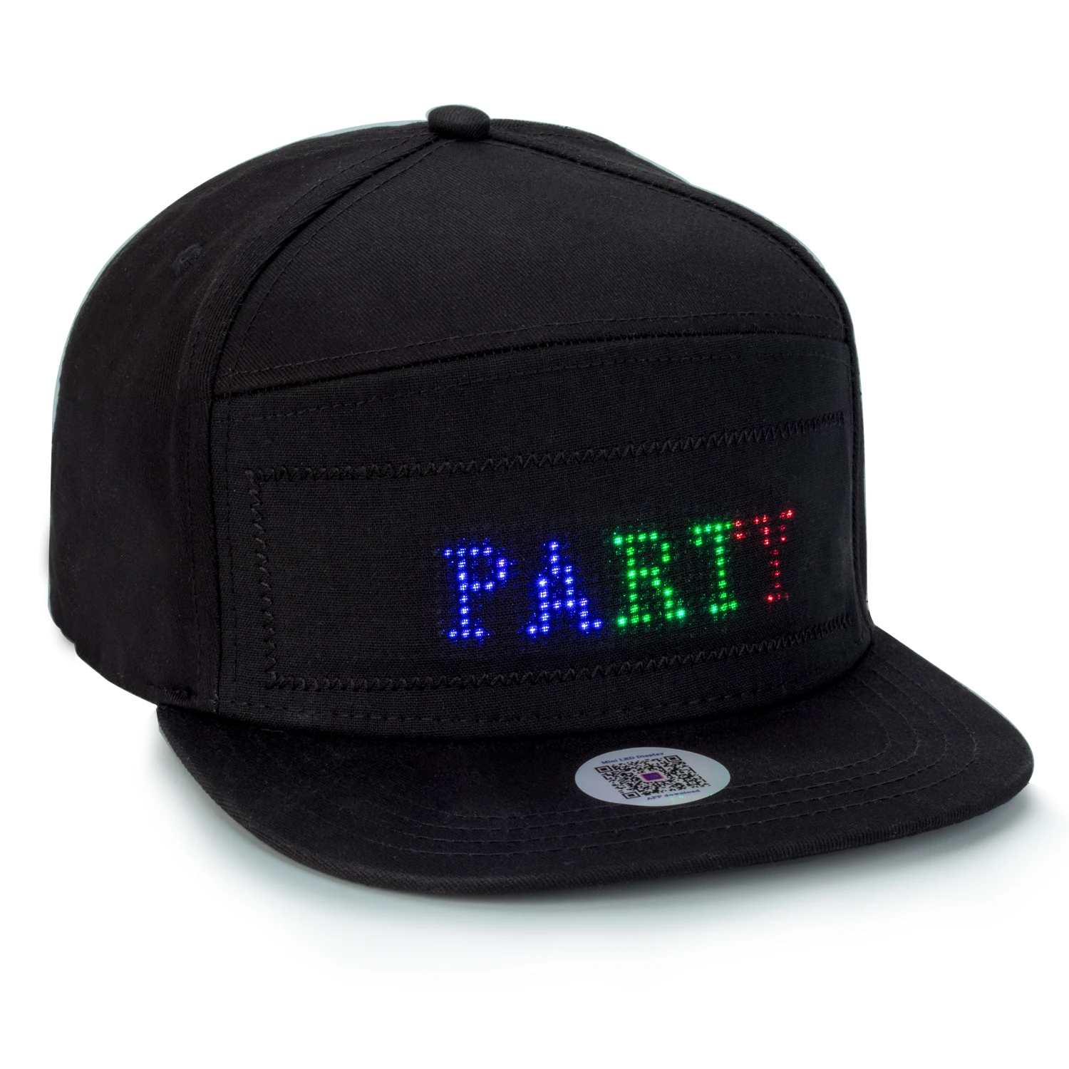 Men Women Bluetooth LED Hat Programmable Scrolling Message Multi-language Display Baseball Cap for Hip-hop Party Golf Fishing