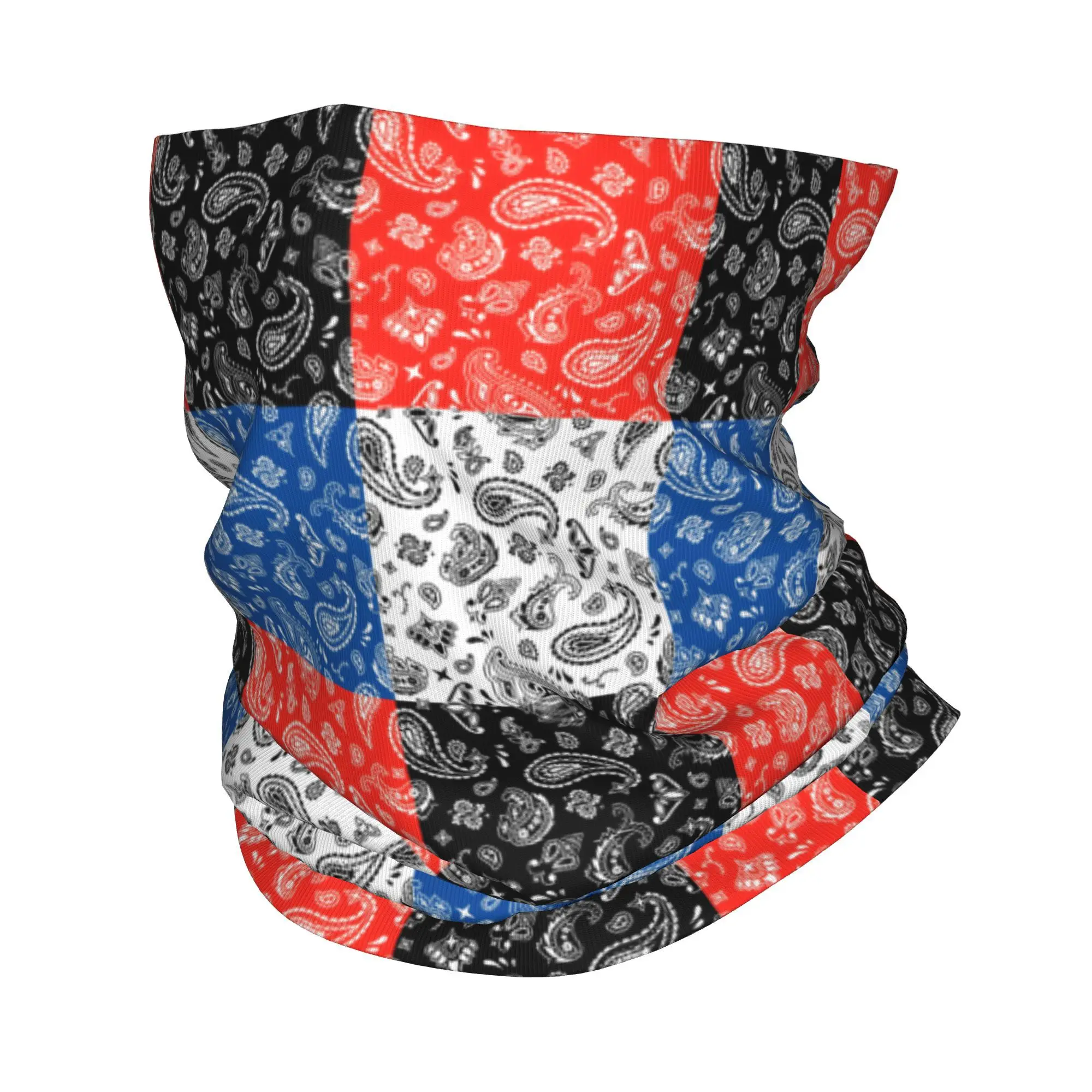 Custom Swirly Paisley Art Bandana Neck Gaiter Face Scarf Cover Men Women Boho Bohemian Floral Texture Headwear Tube Balaclava