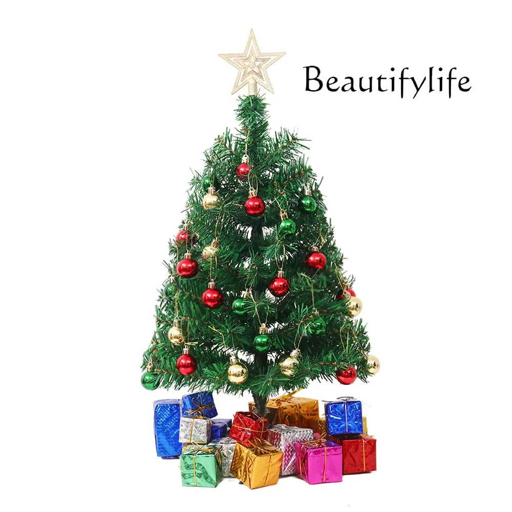 Mini Christmas Tree Tabletop Package 60cm Office Ornament Christmas Decorative Tree