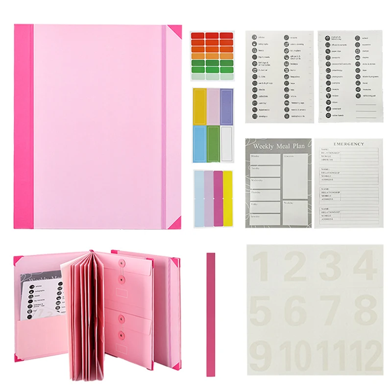 In Case I Go Missing Binder Folio Document Organizer Expanding File Folder Pockets Accordion Document Organizer Pocket