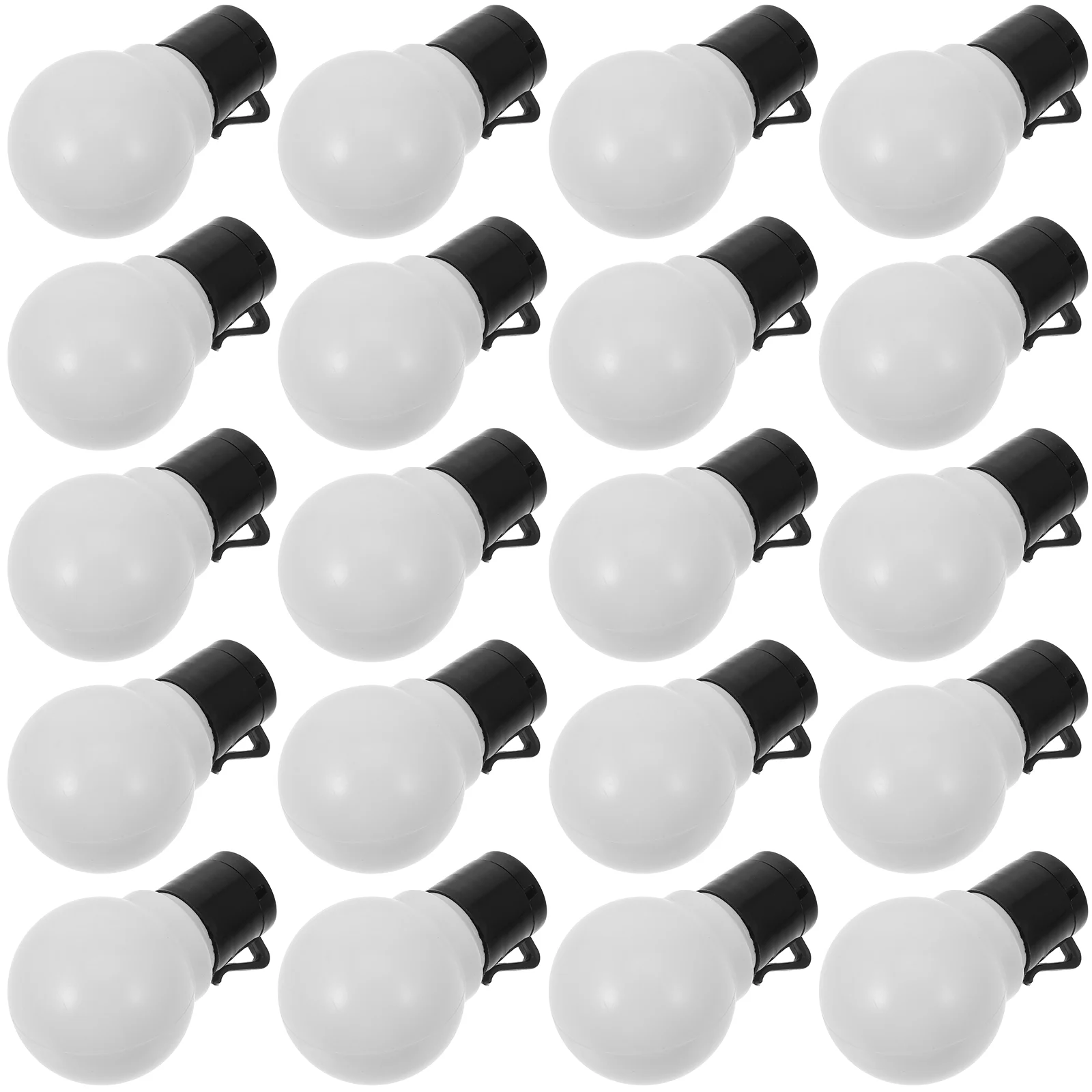LED Globo String Lâmpadas, Modelagem Lâmpada, Plástico Decors Pingente, Decoração Abs, 20 pcs