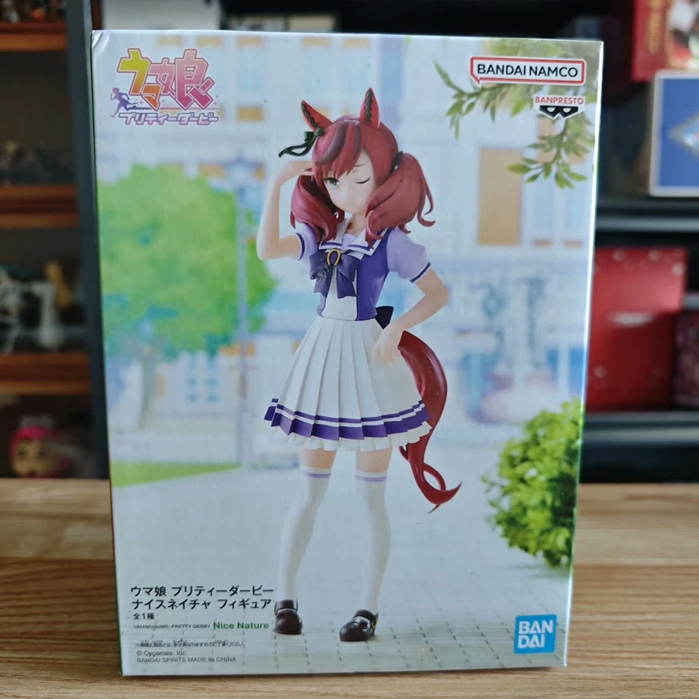 Oryginalny Autentyczny BANDAI BANPRESTO Uma Musume Pretty Derby Ładna Naturalna Figurka Anime w Pudełku Premium Ozdoba na Stół Model Zabawki Prezenty