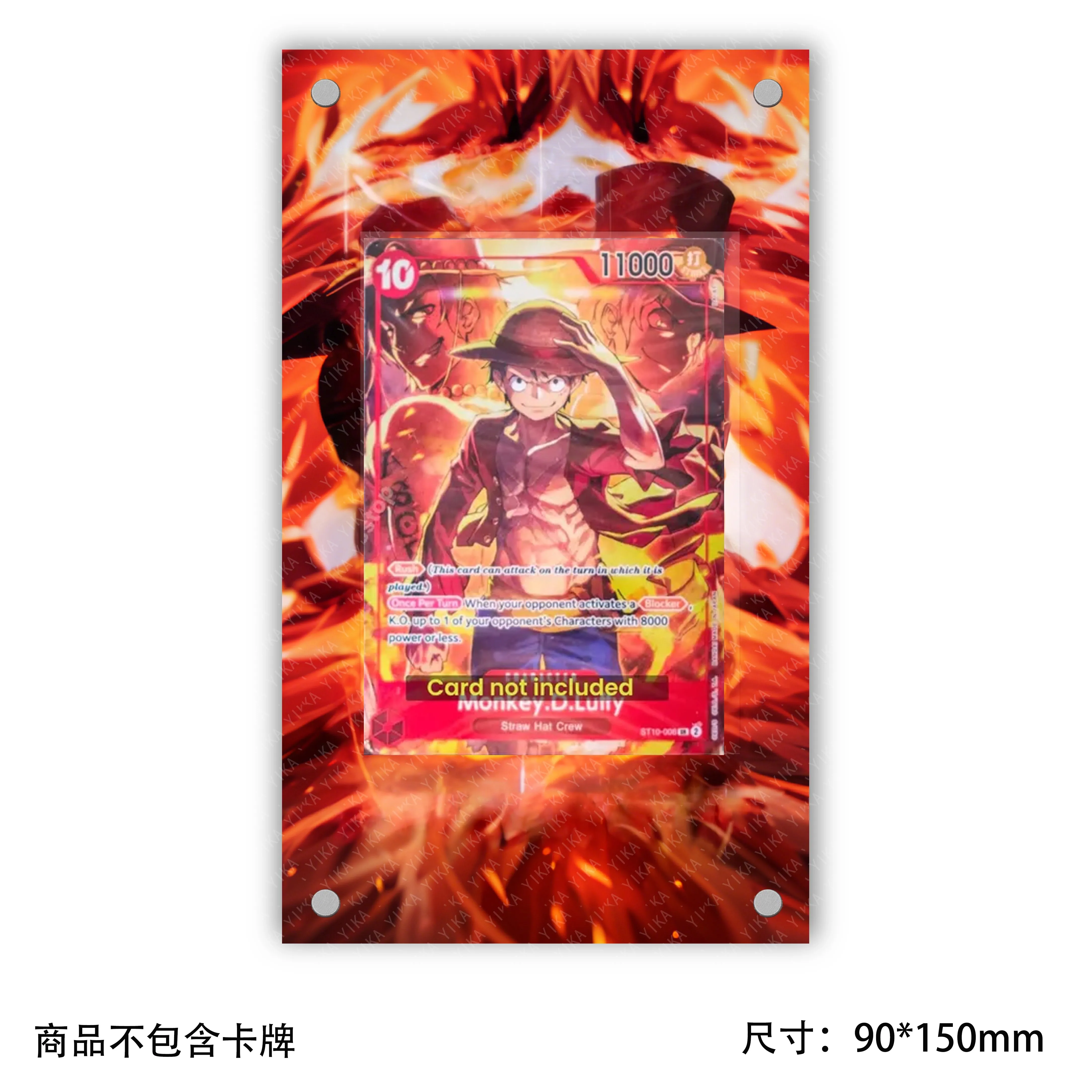 Art Display For One Piece OPCG Card Display Luffy Bonney Reiju OP14 EB04 Anime Game Expand Art Fans Gift Acrylic Protective Case