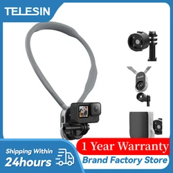 TELESIN Quick Release Silicone Neck Mount Magnetic Hold for GoPro Hero 12 Insta360 DJI Osmo Action 4 Action Camera Accessories