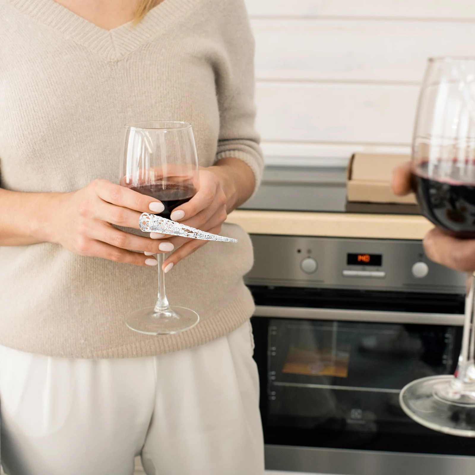 

10Pcs Alloy Hollow Finger Nail Claw Rings Fake Nails Costume Claw Rings Belly Dance Halloween Accessories Nail Ring