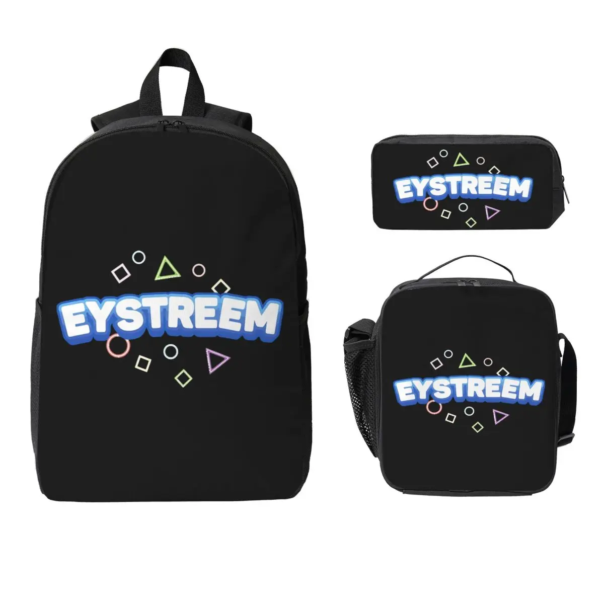 

Eystreem Backpack Boys Girls BookBag School Bag Laptop Shoulder Bags 3ps Insulated Lunch Bag Pencil Case