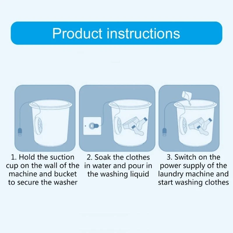 携帯型小洗濯機静かな洗濯機旅行のための便利な洗濯機