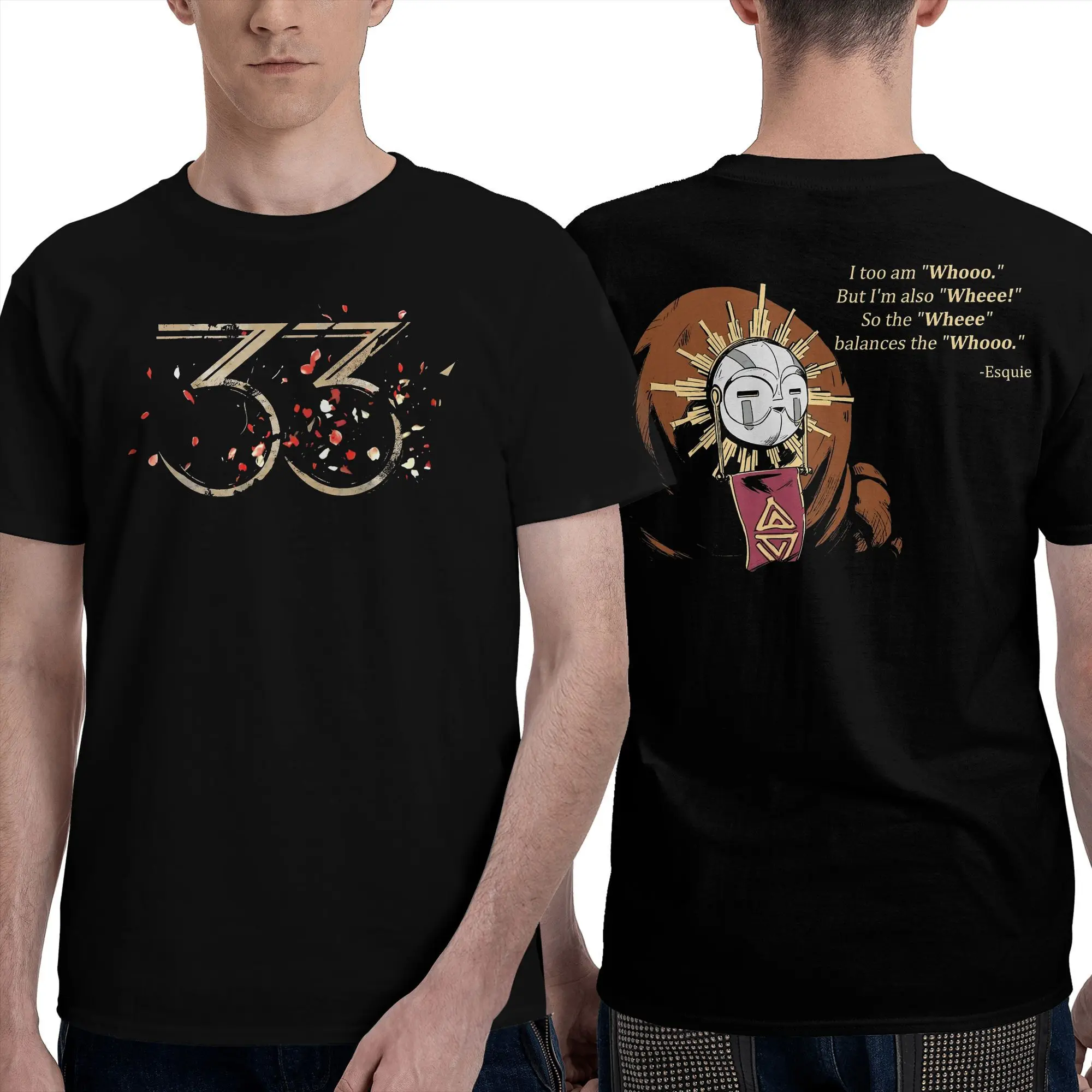

Men's T-Shirt Clair Obscur Expedition 33 Game T Shirts Popular Summer Tee Shirt Awesome Casual 100 Cotton Tops Gift