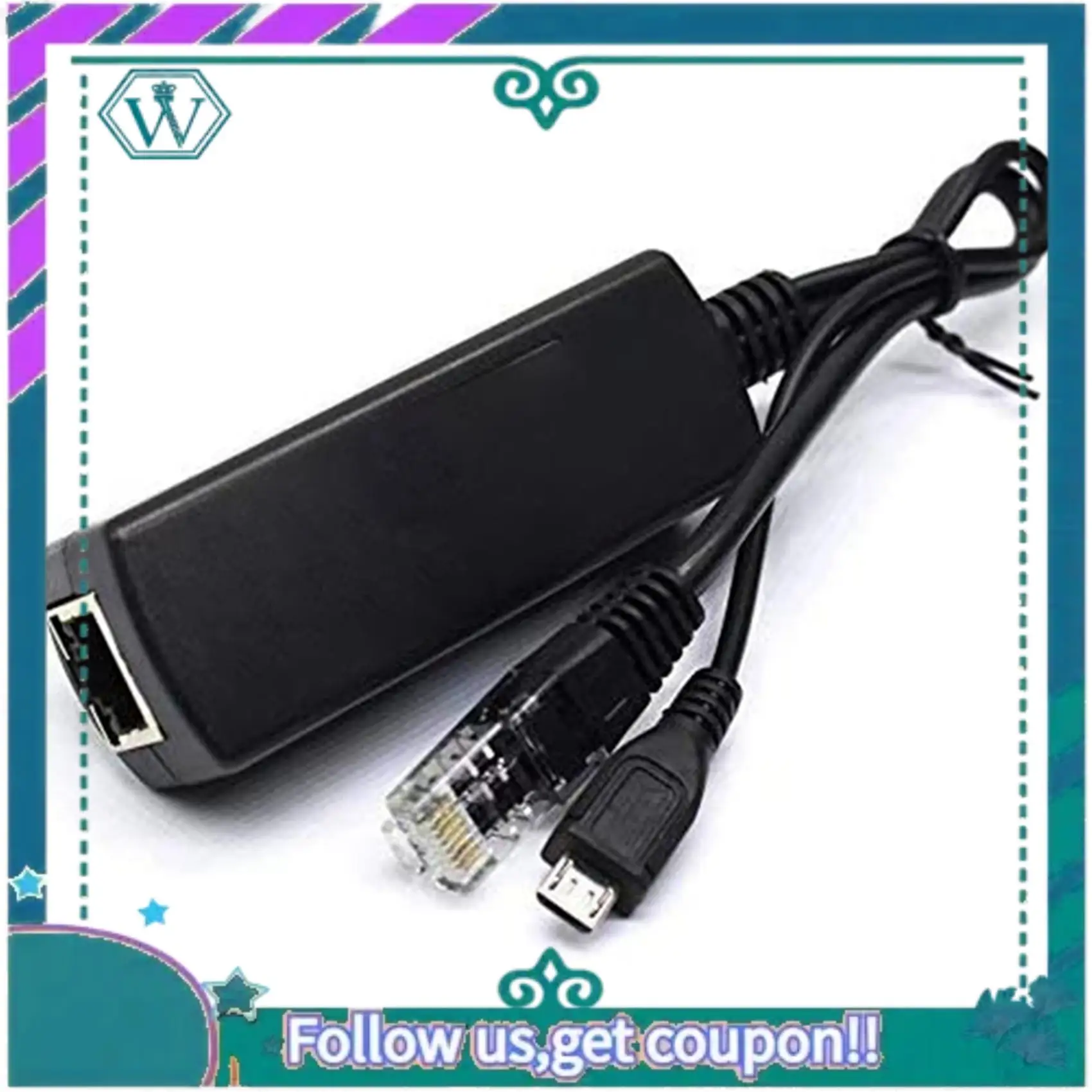 A75Q-10X Micro-USB POE Splitter 48V bis 5V2A/3A Mini USB Netzteil Nationaler Standard mit Smartphone-Aufladung