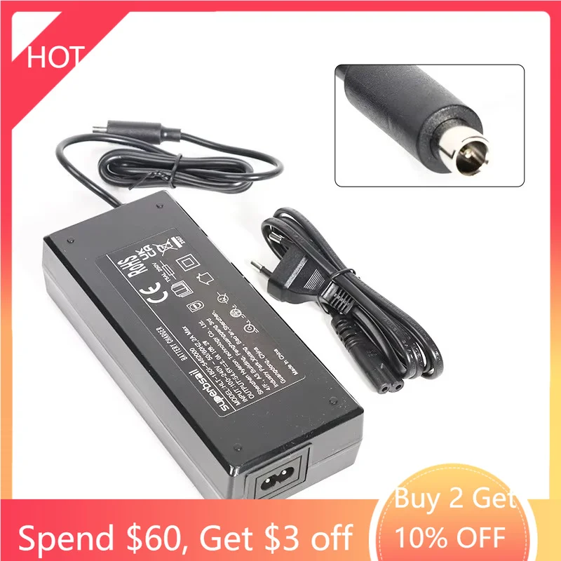 

HLT 54.6V 2A Scooter Battery Charger with mi Head Scooter Charger for Kukirin G2 Max/Engwe EP-2 Pro
