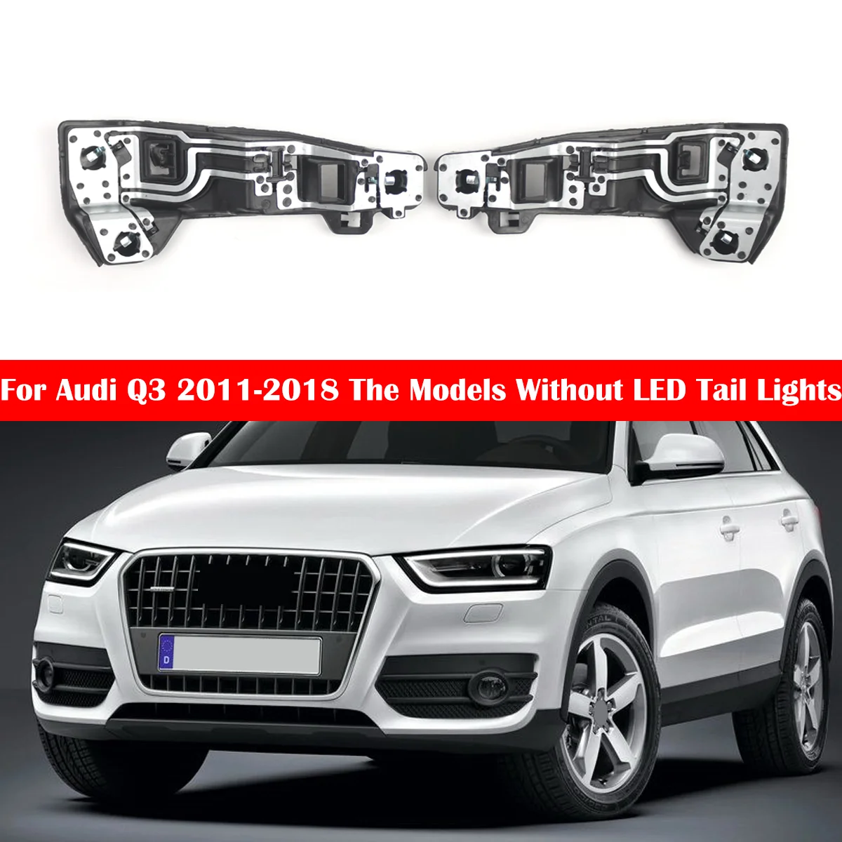 OEM 8U0945221 8U0945222 Fits For AUDI Q3 2012 2013 2014 2015 2016 2017 2018  Left+Right Rear Light Bulb Holder