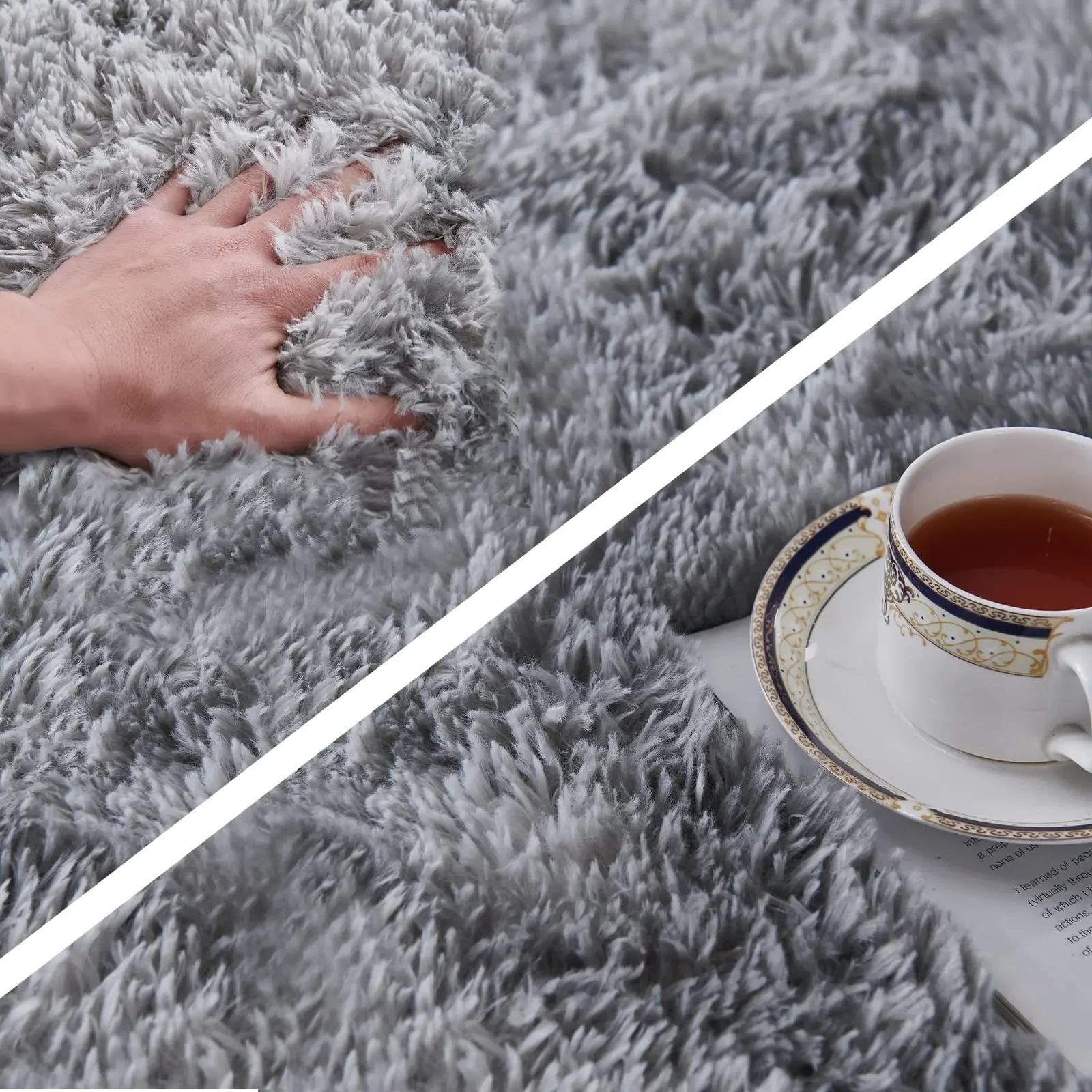 Nordic Ins Zijden Haar Tie-Dye Tapijt Moderne Eenvoudige Slaapkamer Bed Deken Huis Woonkamer Meisje Kamer Pluche Deken Vloermat