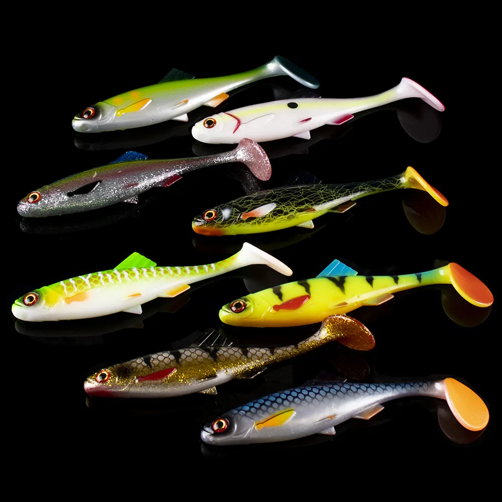 8 Colors Big Soft Shad Worm Bass Swimbait 15CM 25.5G Sinking Silicone Worm Wobblers Pike Zander Predator Fishing Soft Lure