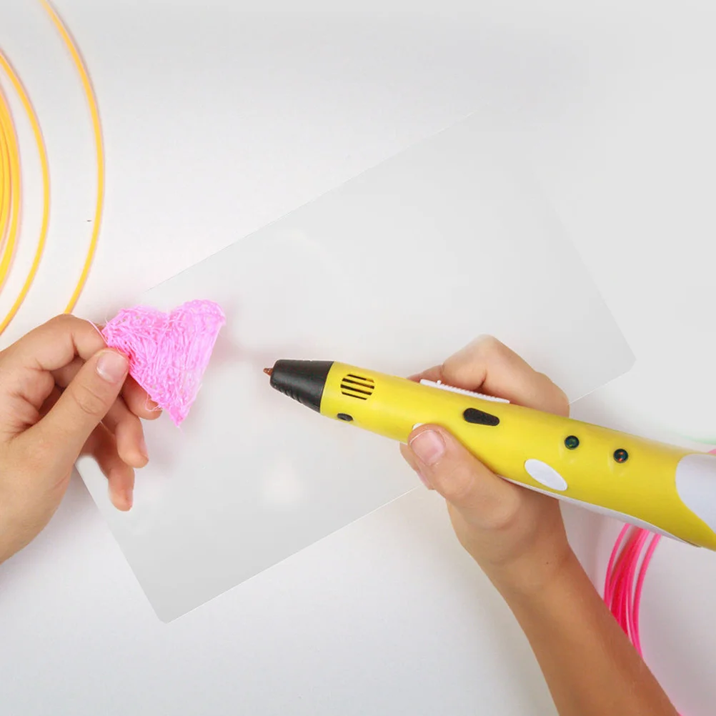 5Pcs 클리어 3D 펜 드로잉 보드 PVC 트레이싱 매트 아트 프로젝트용 투명 스텐실 창의적인 교육용 드로잉 도구