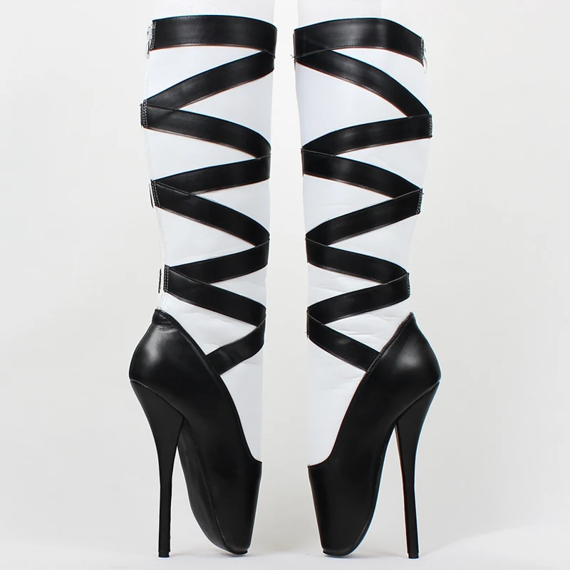 18CM High Heel Ballet Knee High Boots Cosplay Style Size36-46