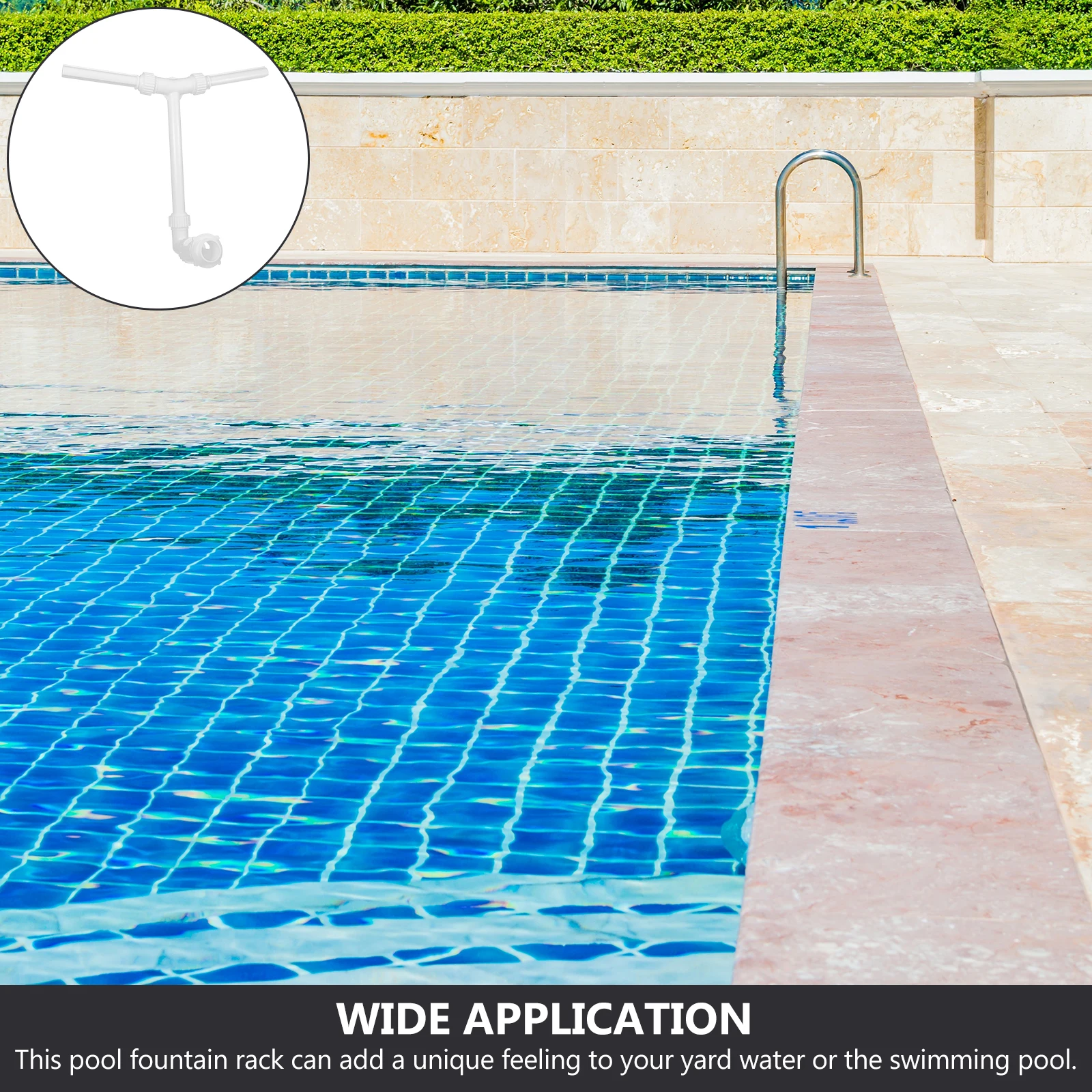 

Swimming Pool Fountain Tube Rack Durable Plastic Easy Install No Noise Unique Yard Water Feature Pools and Accessories