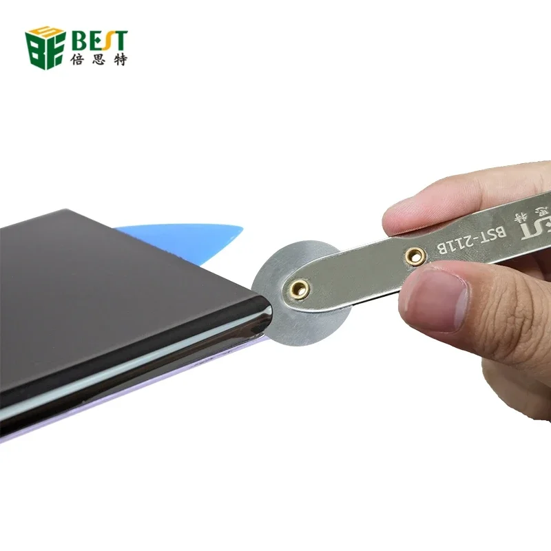 Abridor de pantalla LCD Universal para tableta, herramienta de palanca de desmontaje de rodillo de acero con regla para reparación de iMac, iPhone y Samsung