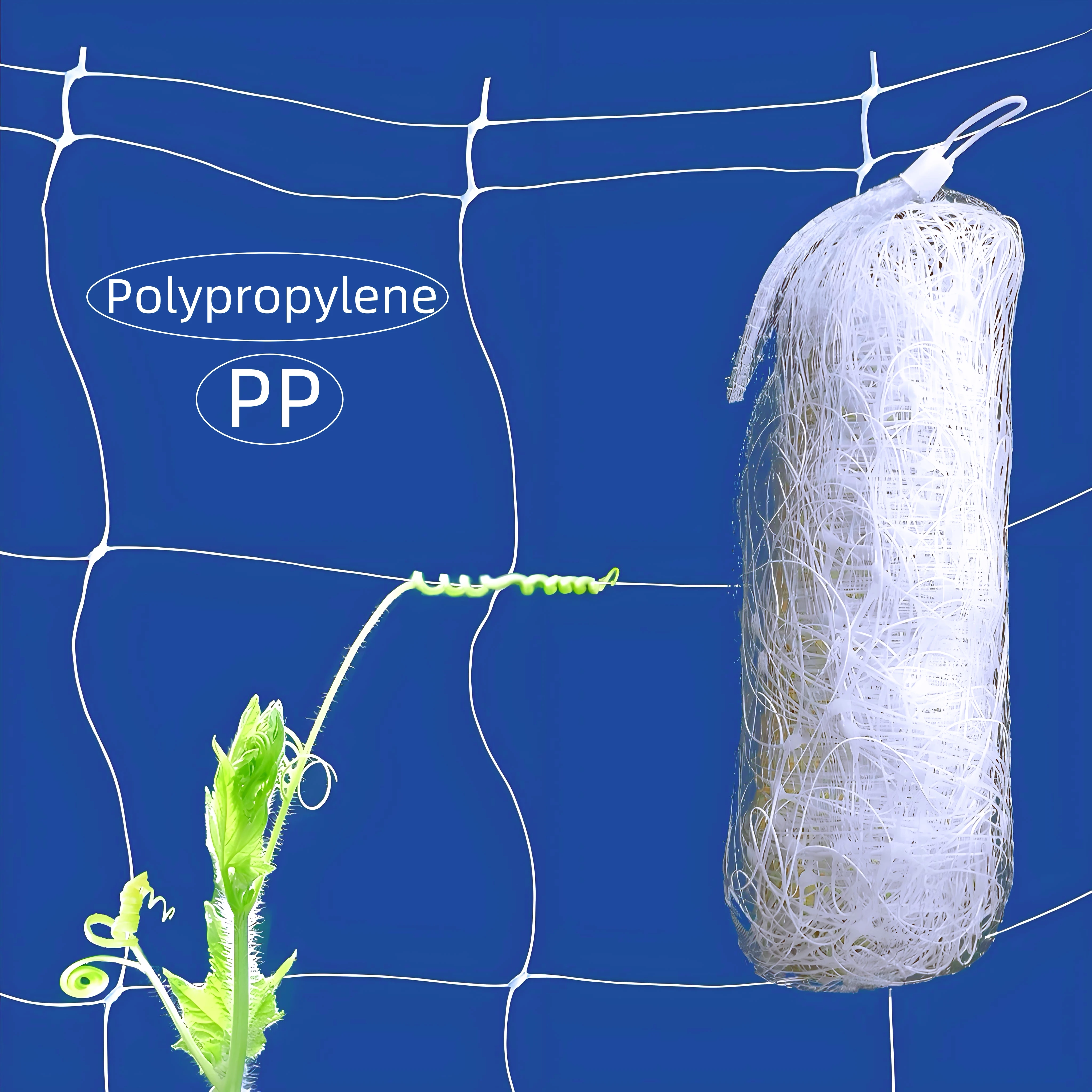 Plastic Trellis Netting 4x100ft, 5x100ft Heavy Duty 6'' Mesh Polypropylene(PP) Plant Support Net for Climbing Vegetables Fruit