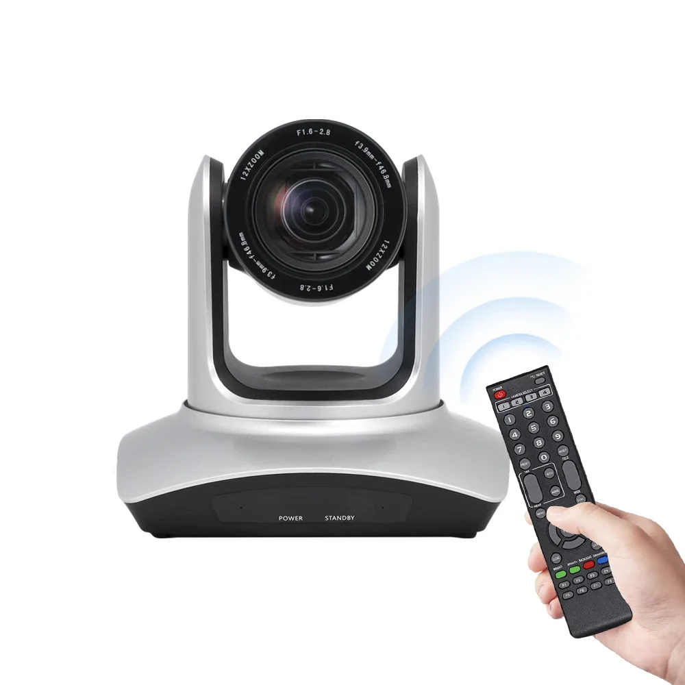 

KATO 355-degree rotating pan PTZ meeting room camcorder sdi 12x optical zoom USB video conference camera