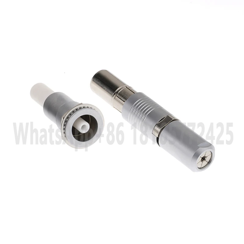 3F1pair Of Single-core Coaxial Push-pull Self-locking High Voltage Aviation Metal Circular Fast Connectors For Industrial Medic