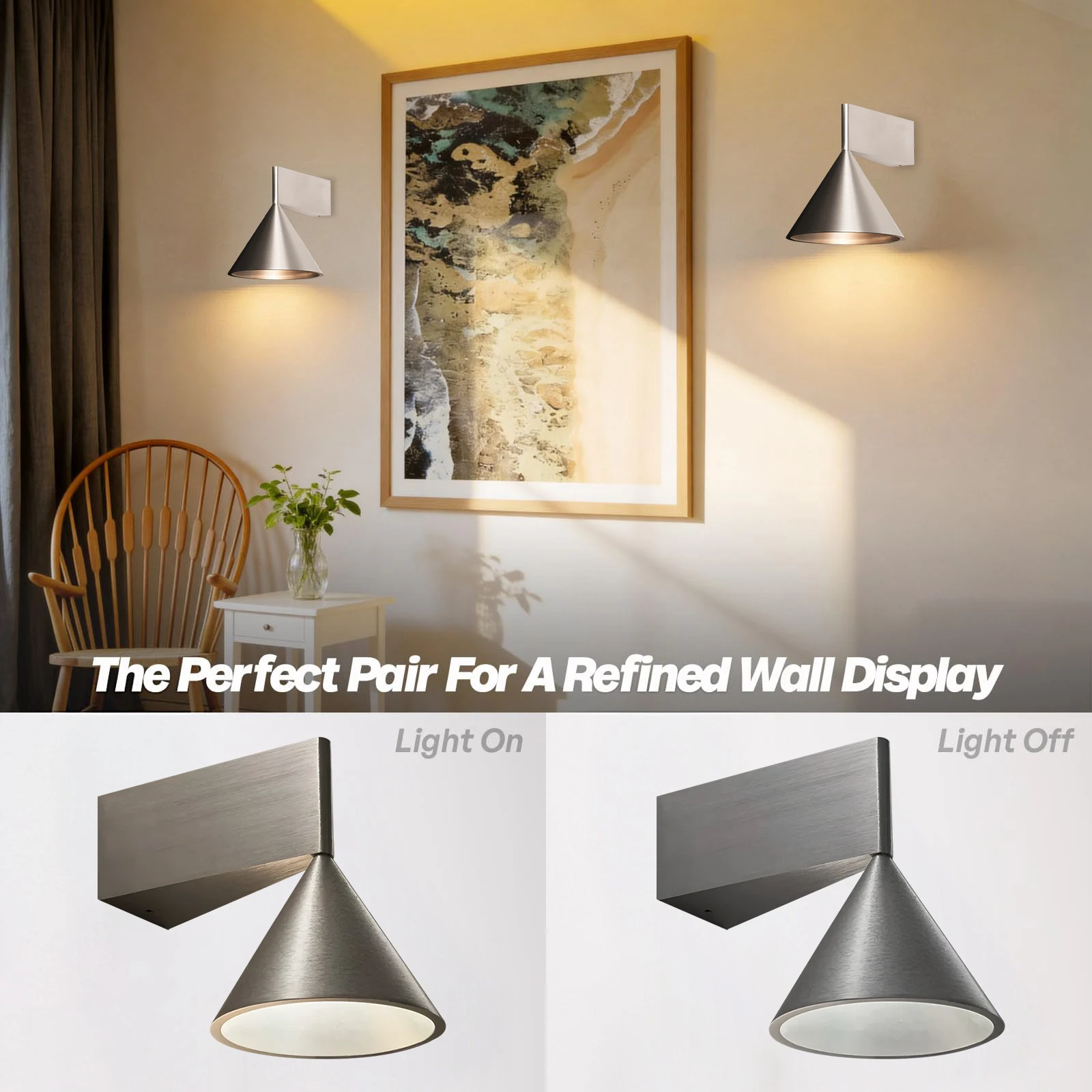 Modern Aluminum Wall Lamp Warm White Waterproof Suitable For Outdoor Indoor Living Room Bedroom Garden Corridor Nordic Style