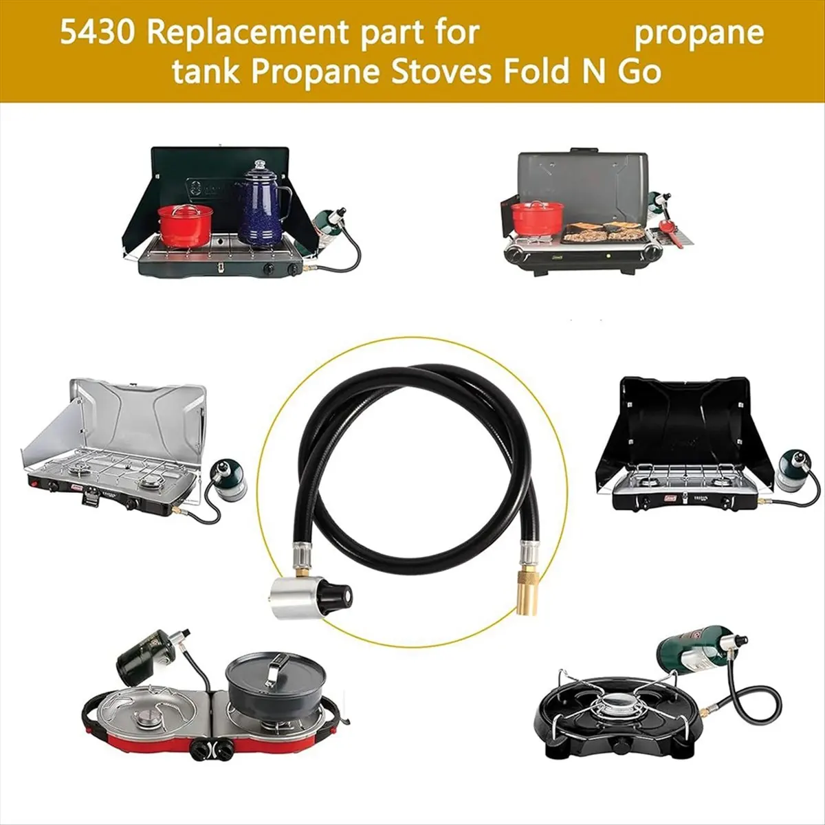Reliable- New 3FT Propane Regulator 5430 Extension Hose for Coleman Propane Tanks and Propane Stove