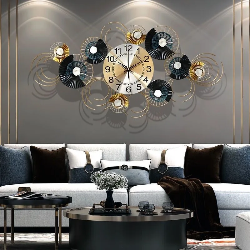 Creative Wrought  Wall Clock,living Room Entrance Wall Decoration,clock,dining Room Three-dimensional Decoration,painted Clock