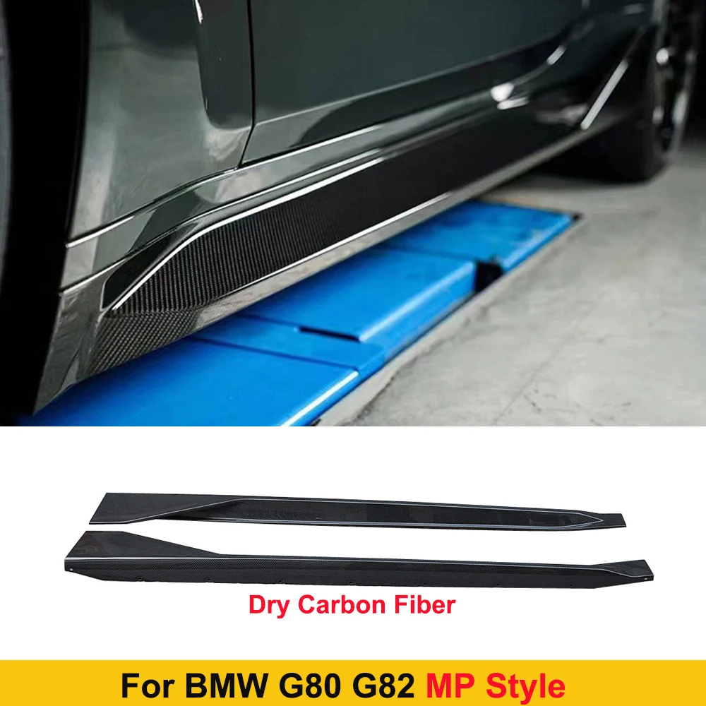 

For BMW G80 G82 M3 M4 Carbon Fiber Side Skirts Extension Lip Aprons Auto Tuning