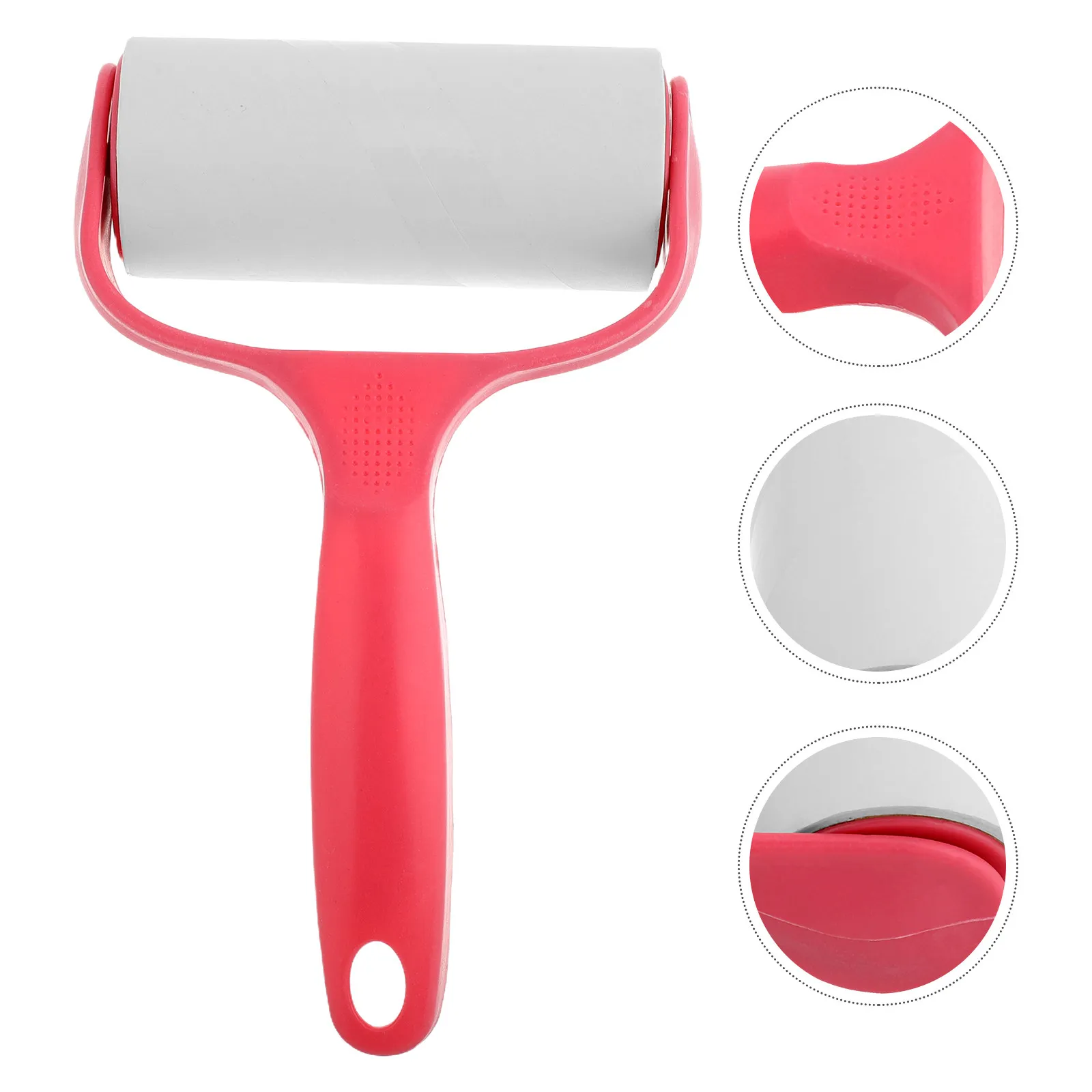 

1Set Multifunctional Nail Stamper Cleaner Silicone Stamp Tool with Adhesive Paper Sticky Roller for Nail Polish Art Polish