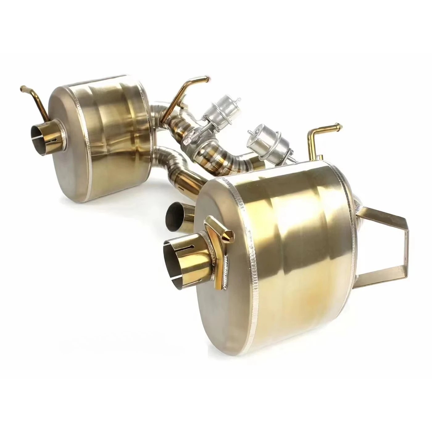 Contach Titanium Exhaust System for  458 Italia 4.5L V8 Catback System With Pneumatic Valve