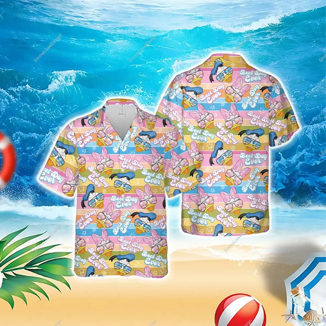 

2024 Vintage Donald Duck Hawaiian Shirt Daisy Duck Hawaiian Shirt Disney World Hawaii Shirt Donald Duck Beach Party Shirts