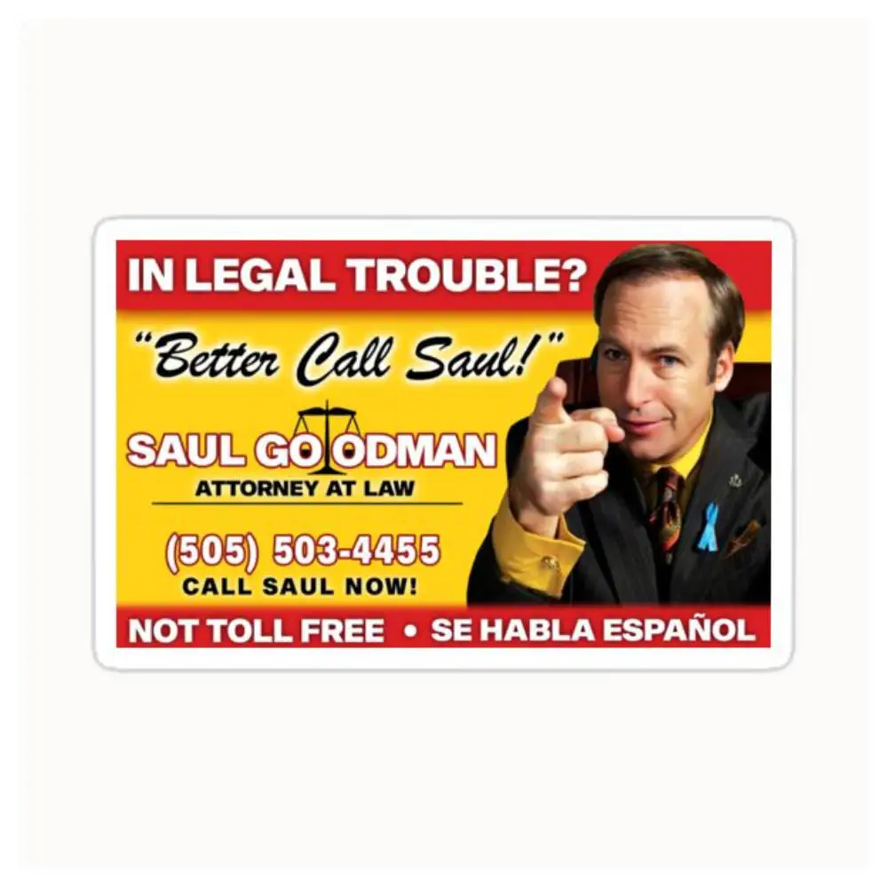 Better Call Saul Waterproof Stickers For Decorating Car Windows Motorcycles And Computers.