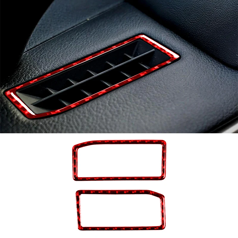 

Car Dashboard Air Vent Outlet Decor Sticker Decal for Lexus IS IS250 2013-2020 Auto Interior Accessorie Red Carbon Fiber