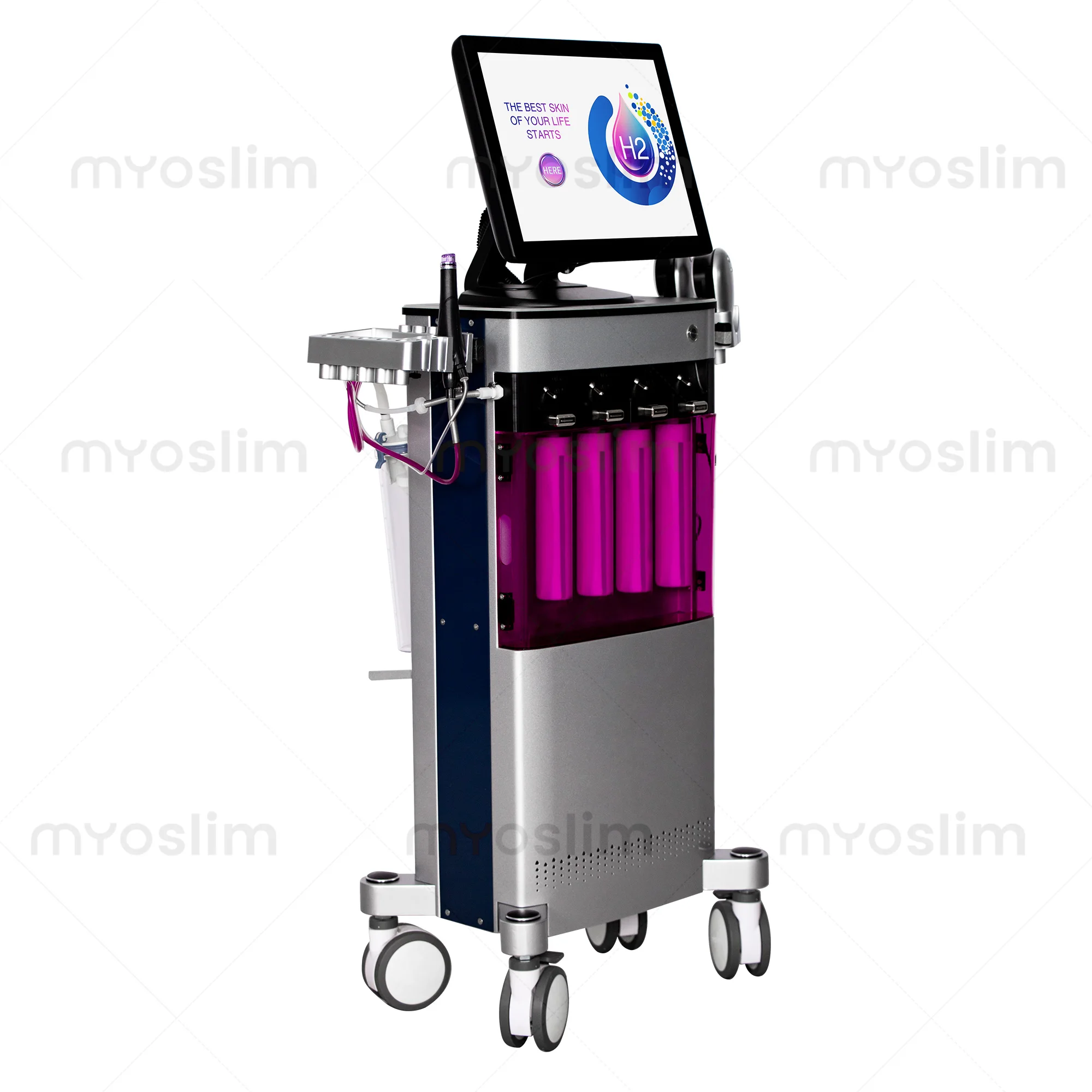 Hydra Oxygen Facial Care Instrument: New Upgraded 3-Step Skin Solution cleansing & peeling, gentle extraction, and hydrating