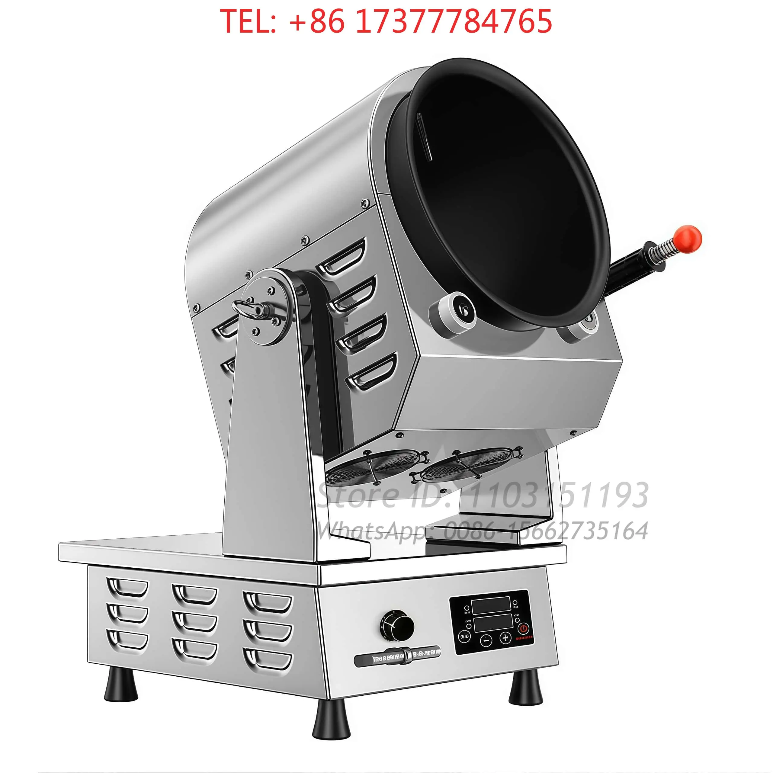 Factory Automatic Stir Fried Rice Rotating Cylinder Cooker Wok Cooking Machine Fry Restaurant Kitchen Pot Robot