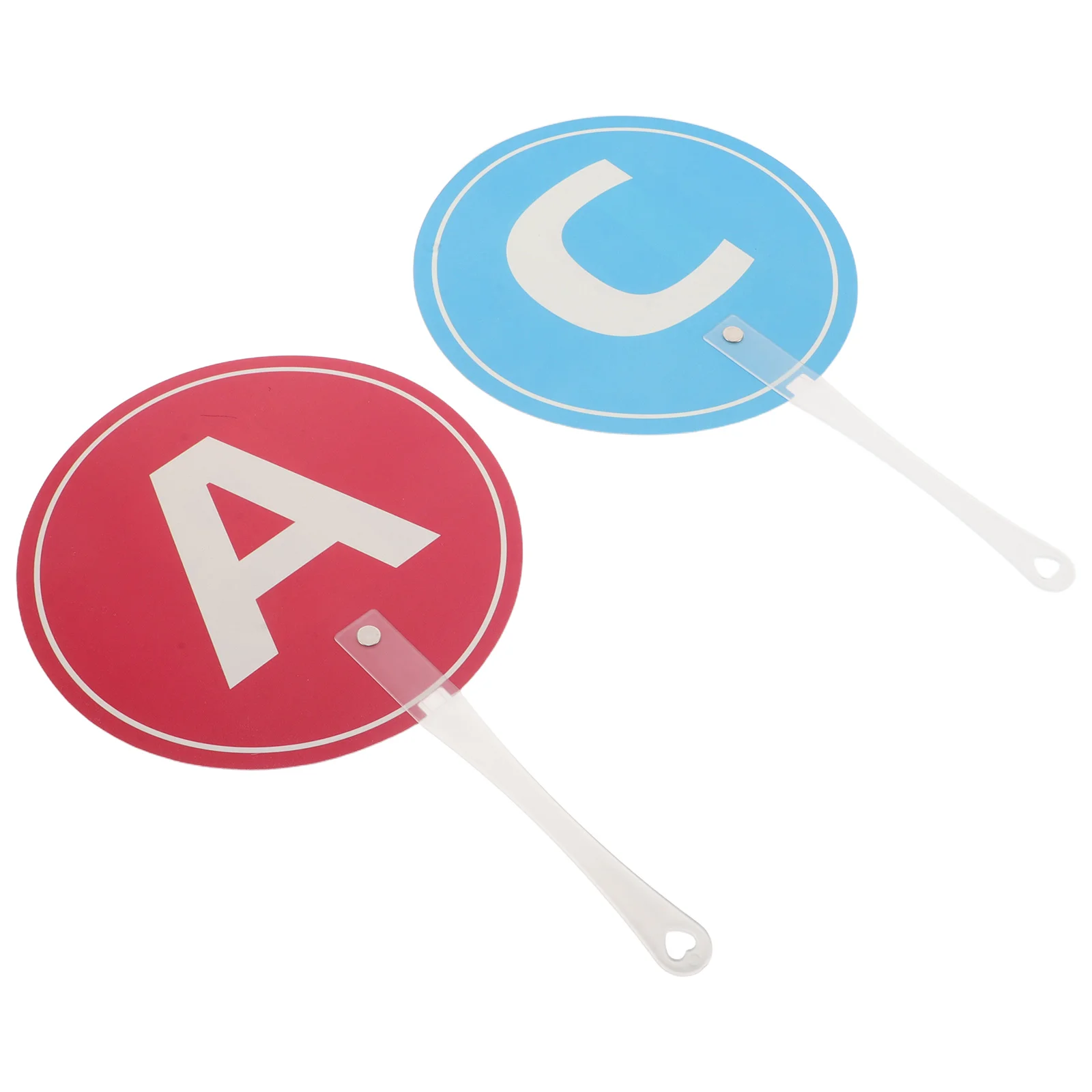 

2pcs Classroom Answer Paddles For Elementary English Teaching Lightweight Handheld Voting Boards Interactive Learning Tools