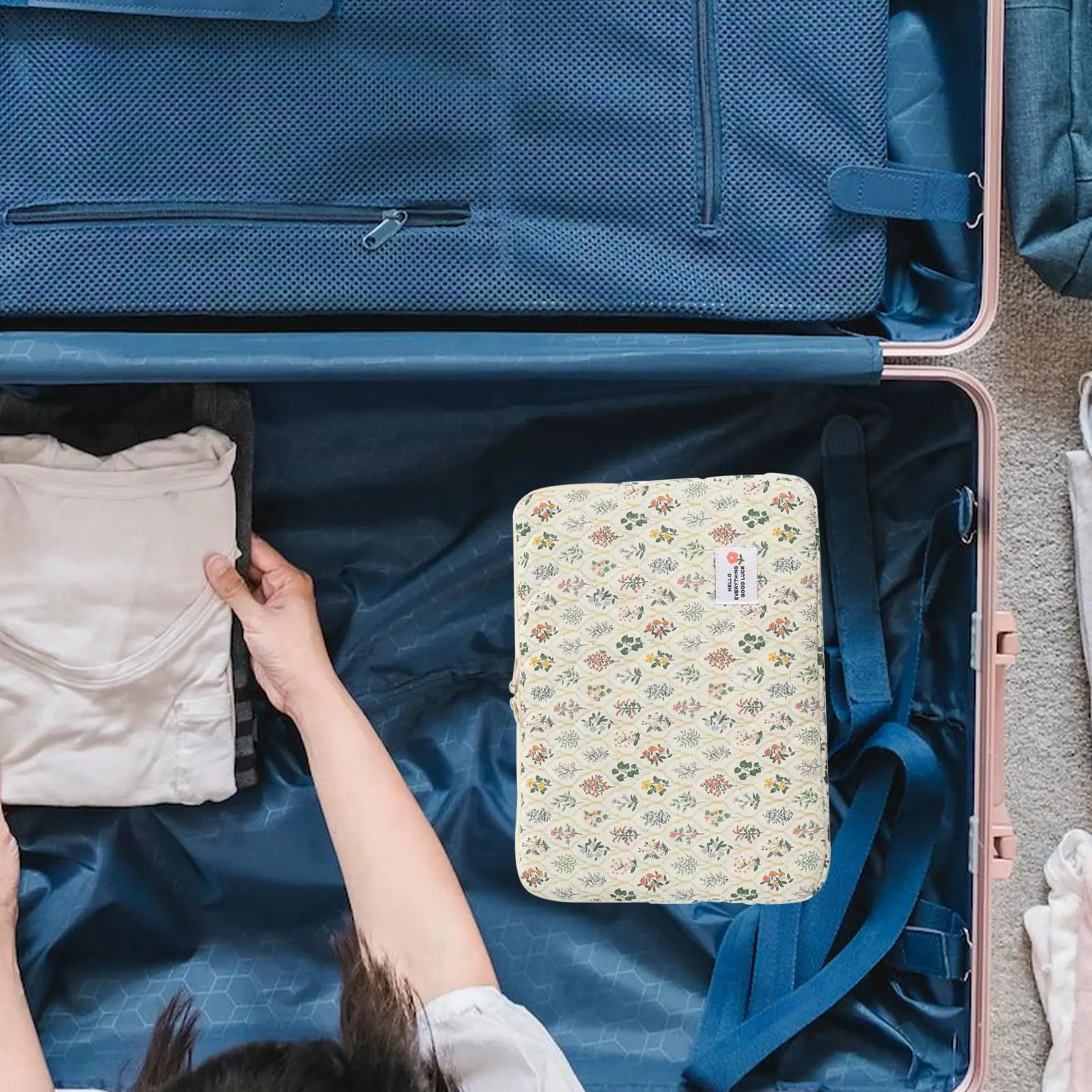 

Чехол для ноутбука, защитный чехол для ноутбука, 14-дюймовая точная женская сумка, органайзер с цветочным принтом для поездок на работу, школьная учебная комната