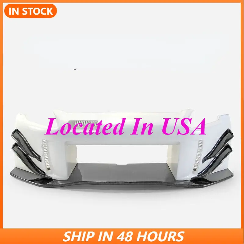 For S2000 JS Style Frp Front Bumper with Carbon Fiber Front Lip Canards Bodykits