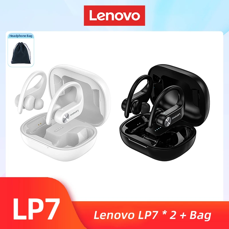 Original Lenovo LP7 TWS Drahtlose Kopfhörer Bluetooth Kopfhörer Wasserdichte Headsets Reduzieren Lärm HiFi Musik Ohrhörer 9