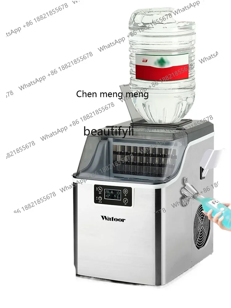 AB02 Commercial Household Milk Tea Shop Ice Maker with Bottle Opener Dormitory Bar Ice Maker