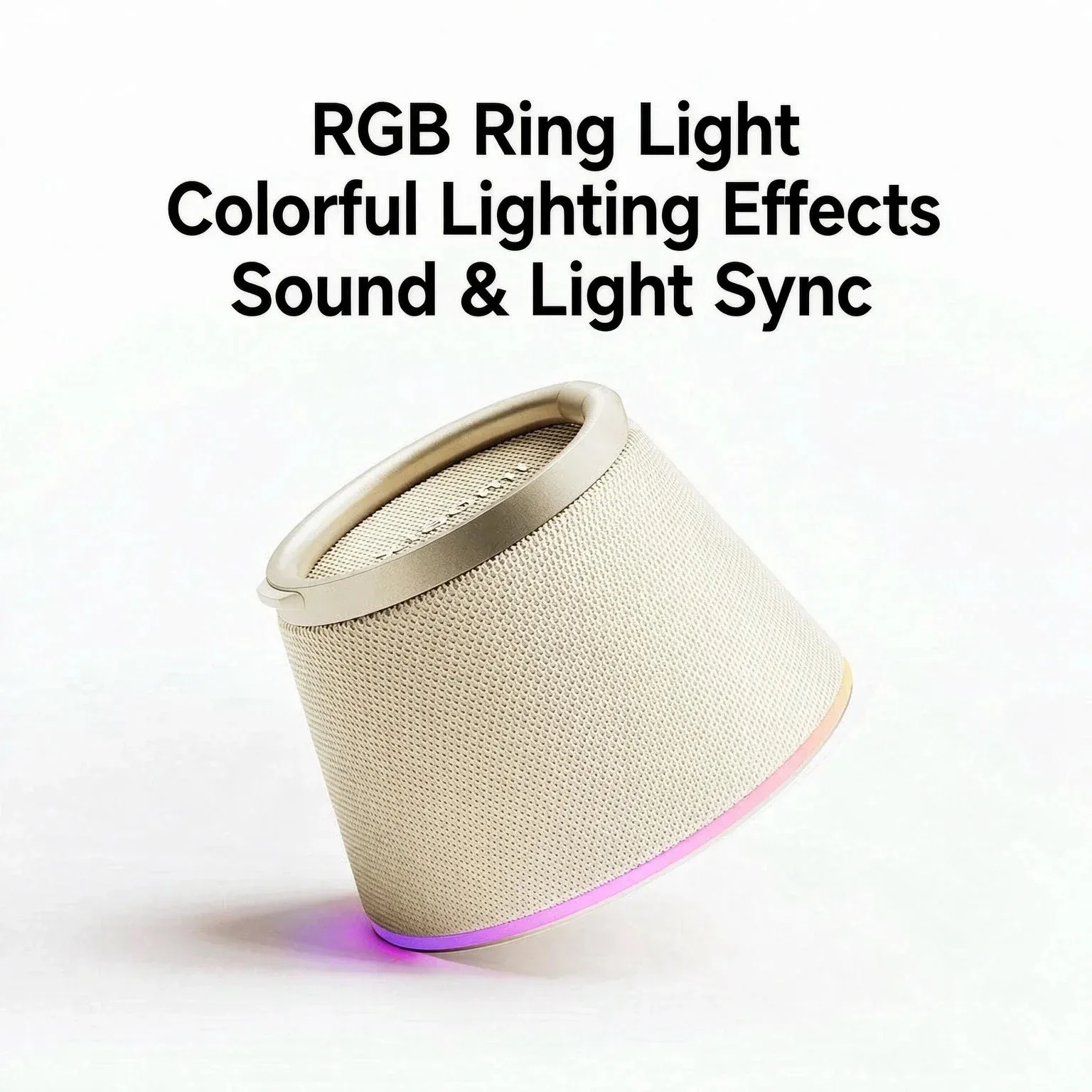 Xiaomi Bluetooth Speaker Magnetic Wireless IP67 Waterproof RGB LED Light Stereo Bass Phone Stand 2in1 BT6.0 iPhone Android *CN*