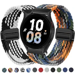 20mm 22mm Braided Nylon Strap for Huawei Watch GT/GT3 Pro/Amazfit GTR/GTS Magnetic Bracelet Band for Samsung Galaxy Watch 6 5 4