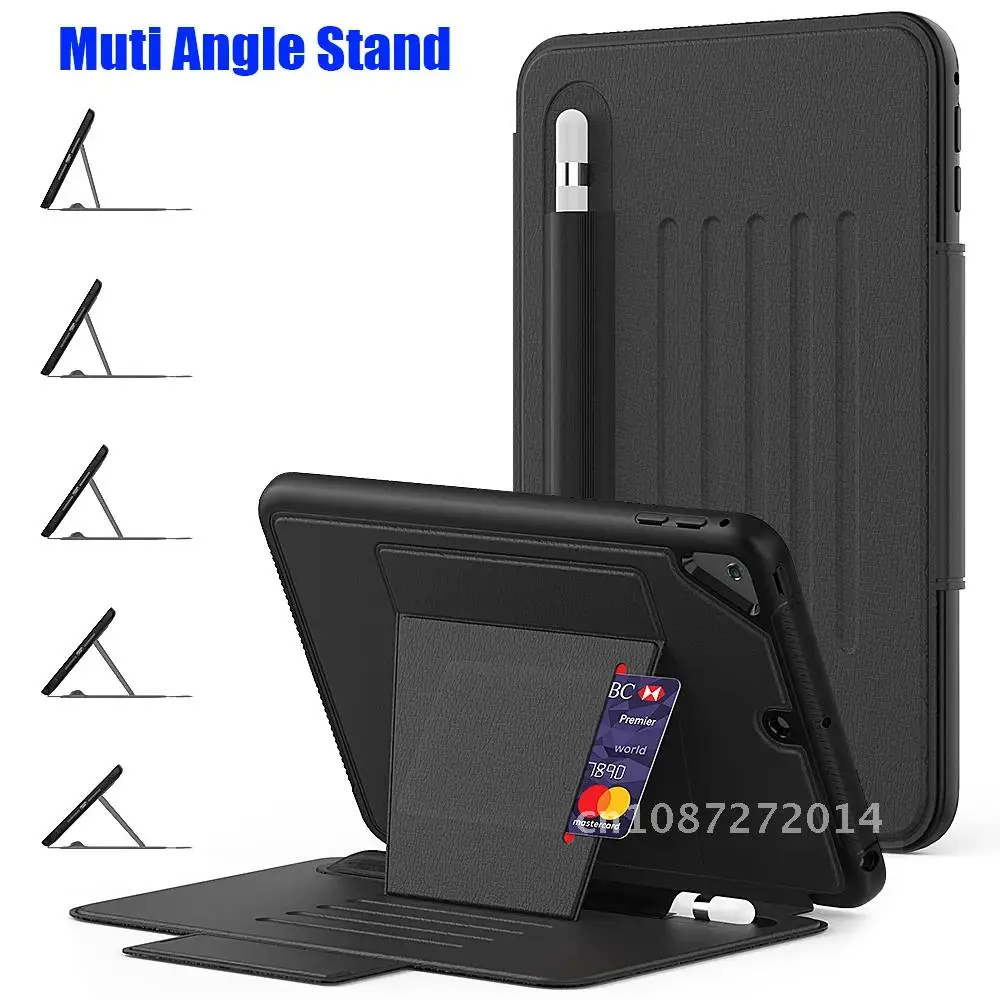 

Intelligent Leather Silicone Case for iPad Pro 11 Heavy Duty Shockproof Armor Kids Safe for iPad Mini 5 4 Air4 10.9 10.2 9.7