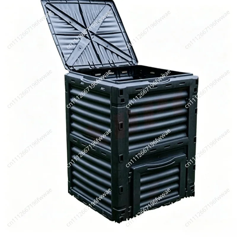 300L Compost Bin Garden composter Tumbler Yard Plastic Compost Box Organic Fertilizer Container