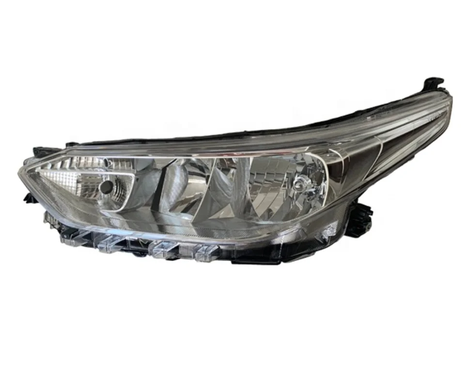 1 قطعة كشافات سيارة الوفير لتويوتا يارس المصباح 2017 ~ 2018y اكسسوارات السيارات رئيس مصباح يارس الضباب الخفيف