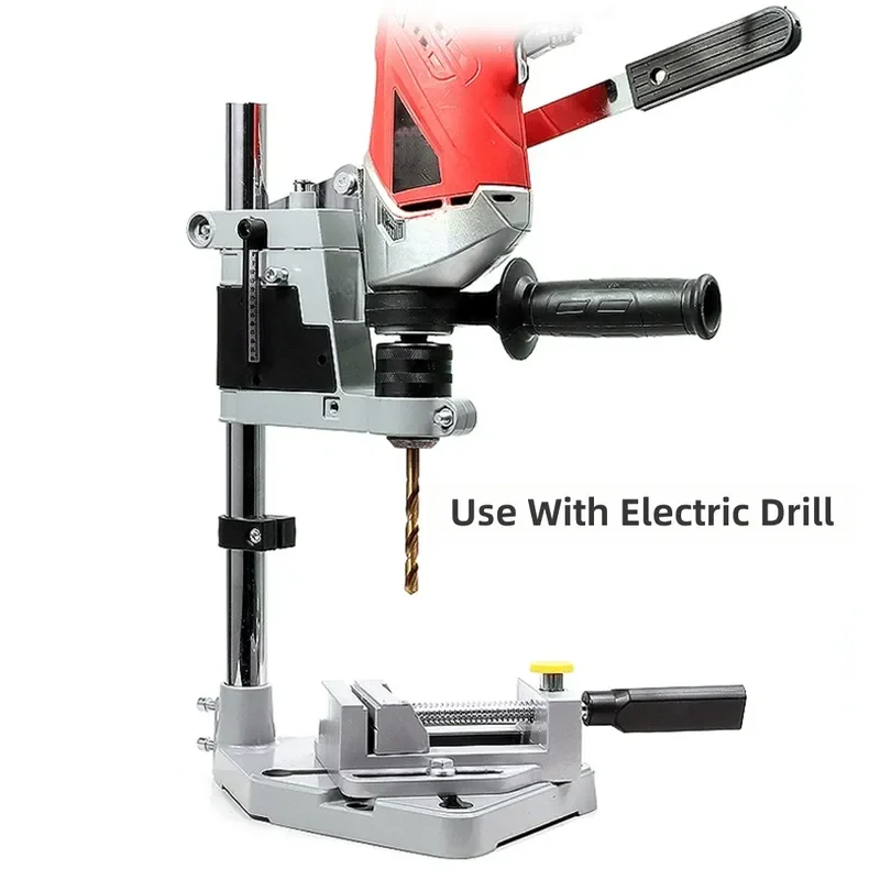 Electric Drill Bracket Stand Hand Drill Holder Base Miniature Table Drill Auxiliary Support for Household Small DIY