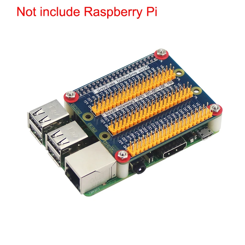 Dla Raspberry Pi 4 Model B 3x40 Pin moduł rozszerzeń GPIO 1 do 3 moduł GPIO dla Orange Pi dla Raspberry Pi 4B/3B +/3B