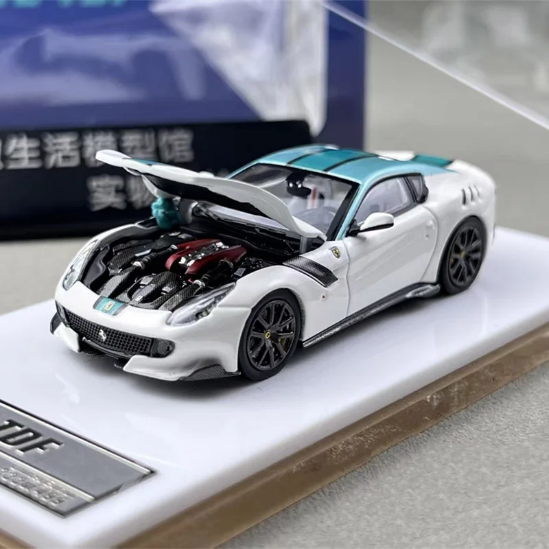Model samochodu F12 TDF, odlewany, skala 1:64, symulacja, ze stopu, statyczny, kolekcjonerski, zabawka, prezent, pamiątka, dekoracja